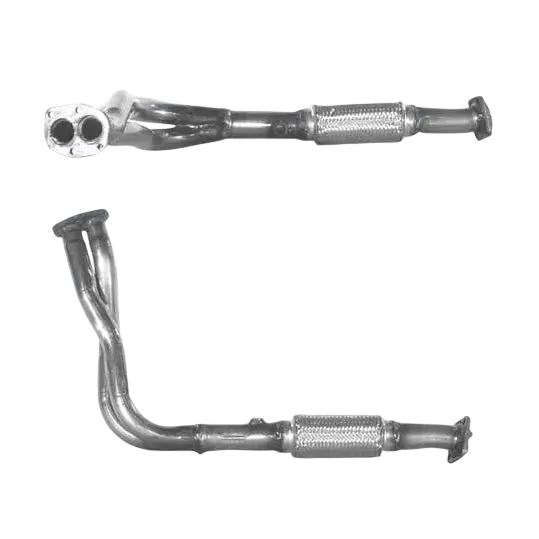 Auspuffrohr Abgasrohr Flexrohr Hosenrohr Abgaskrümmer Rohr bis EURO 2 E-Prüfzeichen für FIAT TEMPRA 1.6L zB 4 Bolt zum Kat u.a. BM CATALYSTS