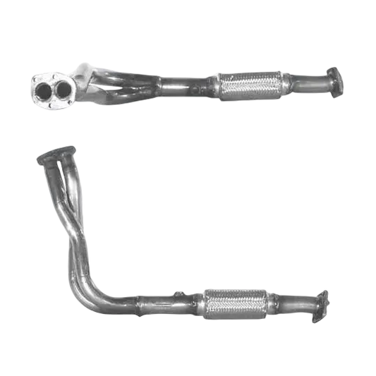 Auspuffrohr Abgasrohr Flexrohr Hosenrohr Abgaskrümmer Rohr bis EURO 2 E-Prüfzeichen für FIAT TEMPRA 1.6L zB 4 Bolt zum Kat u.a. BM CATALYSTS