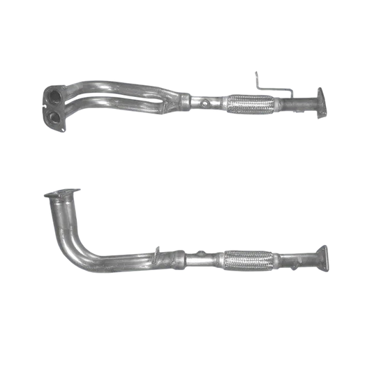Auspuffrohr Abgasrohr Flexrohr Hosenrohr Abgaskrümmer Rohr bis EURO 2 E-Prüfzeichen für HONDA PRELUDE 2.2L VTEC H22A2 Motor u.a. BM CATALYSTS