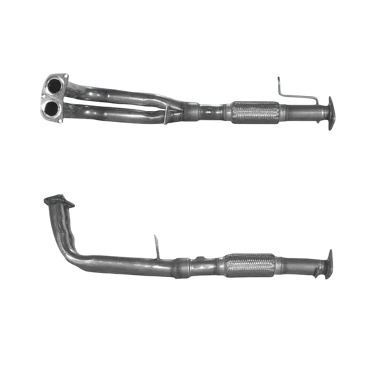 Auspuffrohr Abgasrohr Flexrohr Hosenrohr Abgaskrümmer Rohr bis EURO 2 E-Prüfzeichen für HONDA PRELUDE 2.2L VTEC IMPORT H22A2 Motor u.a. BM CATALYSTS