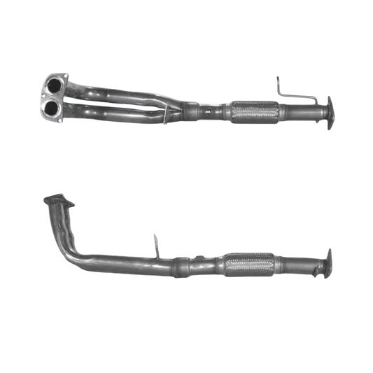 Auspuffrohr Abgasrohr Flexrohr Hosenrohr Abgaskrümmer Rohr bis EURO 2 E-Prüfzeichen für HONDA PRELUDE 2.2L VTEC IMPORT H22A2 Motor u.a. BM CATALYSTS
