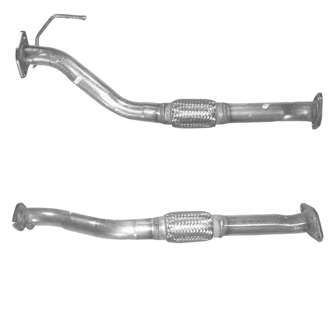 Auspuffrohr Abgasrohr Flexrohr Hosenrohr Abgaskrümmer Rohr bis EURO 2 E-Prüfzeichen für HYUNDAI COUPE 2L 16V G4DF Motormaniverter zu m/Box u.a. BM CATALYSTS