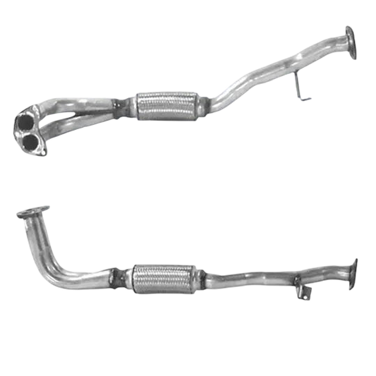 Auspuffrohr Abgasrohr Flexrohr Hosenrohr Abgaskrümmer Rohr bis EURO 2 E-Prüfzeichen für HYUNDAI LANTRA 1.6L 16-V-G4CR-Motor u.a. BM CATALYSTS