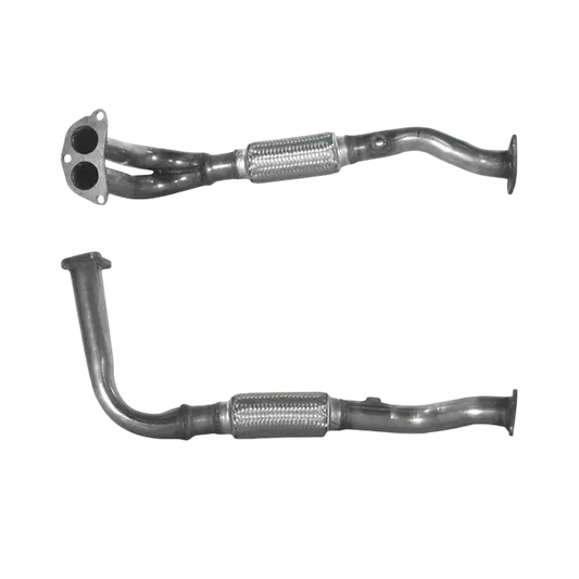 Auspuffrohr Abgasrohr Flexrohr Hosenrohr Abgaskrümmer Rohr bis EURO 2 E-Prüfzeichen für HYUNDAI LANTRA 1.8L 16-V-G4GM-Motor u.a. BM CATALYSTS