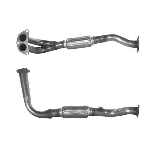Auspuffrohr Abgasrohr Flexrohr Hosenrohr Abgaskrümmer Rohr bis EURO 2 E-Prüfzeichen für HYUNDAI LANTRA 1.8L 16-V-G4GM-Motor u.a. BM CATALYSTS