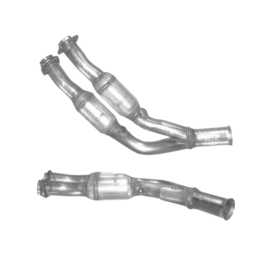 Auspuffrohr Abgasrohr Flexrohr Hosenrohr Abgaskrümmer Rohr bis EURO 2 E-Prüfzeichen für JAGUAR XJR 4L Aufgeladener Becher zum Kat mit... BM CATALYSTS