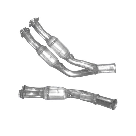 Auspuffrohr Abgasrohr Flexrohr Hosenrohr Abgaskrümmer Rohr bis EURO 2 E-Prüfzeichen für JAGUAR XJR 4L Aufgeladener Becher zum Kat mit... BM CATALYSTS