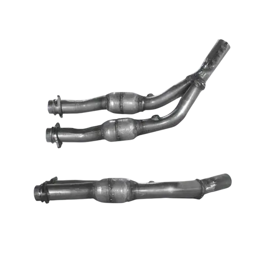 Auspuffrohr Abgasrohr Flexrohr Hosenrohr Abgaskrümmer Rohr bis EURO 2 E-Prüfzeichen für JAGUAR XJR 4L Supercharged Slot für Kat mit Pre-Kats... BM CATALYSTS