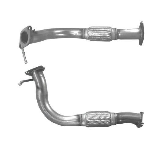 Auspuffrohr Abgasrohr Flexrohr Hosenrohr Abgaskrümmer Rohr bis EURO 2 E-Prüfzeichen für KIA SORENTO 2.5L CRDi D4CB-Motor u.a. BM CATALYSTS