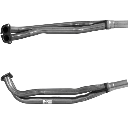 Auspuffrohr Abgasrohr Flexrohr Hosenrohr Abgaskrümmer Rohr bis EURO 2 E-Prüfzeichen für LAND ROVER DISCOVERY 3.5L 22D Motor; ohne Katalysator... BM CATALYSTS