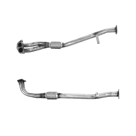 Auspuffrohr Abgasrohr Flexrohr Hosenrohr Abgaskrümmer Rohr bis EURO 2 E-Prüfzeichen für MITSUBISHI GALANT 2L GTi 4WD 4WS 4G63 Motor u.a. BM CATALYSTS
