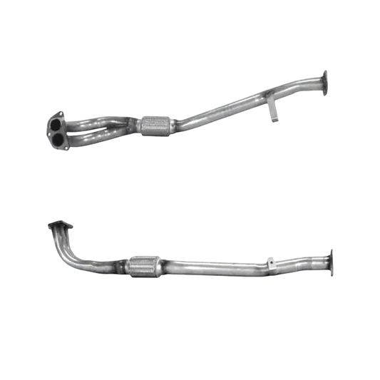 Auspuffrohr Abgasrohr Flexrohr Hosenrohr Abgaskrümmer Rohr bis EURO 2 E-Prüfzeichen für MITSUBISHI GALANT 2L GTi 4WD 4WS 4G63 Motor u.a. BM CATALYSTS