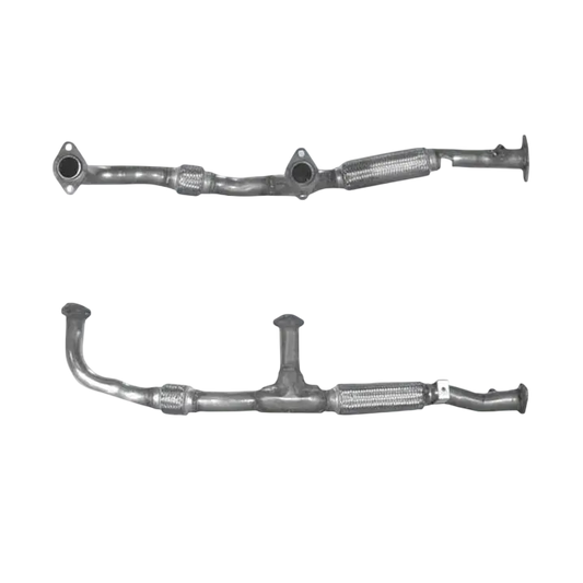 Auspuffrohr Abgasrohr Flexrohr Hosenrohr Abgaskrümmer Rohr bis EURO 2 E-Prüfzeichen für MITSUBISHI GTO 3L V6 ohne Turbo japanischer Import u.a. BM CATALYSTS