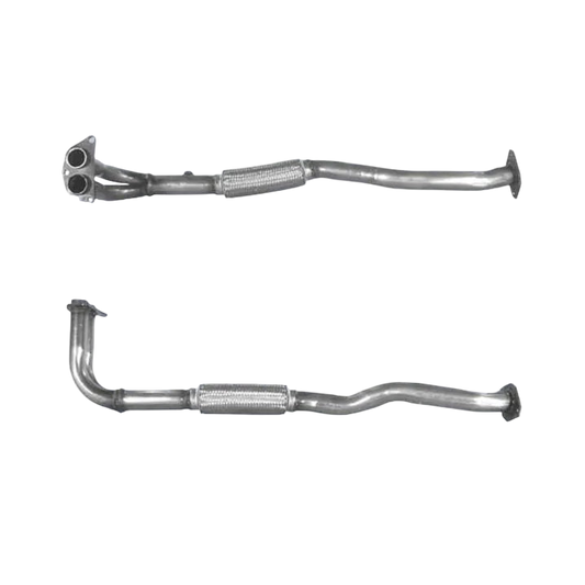 Auspuffrohr Abgasrohr Flexrohr Hosenrohr Abgaskrümmer Rohr bis EURO 2 E-Prüfzeichen für NISSAN PRIMERA 2L 16V Kombi Typ W10; SR20DI u.a. BM CATALYSTS