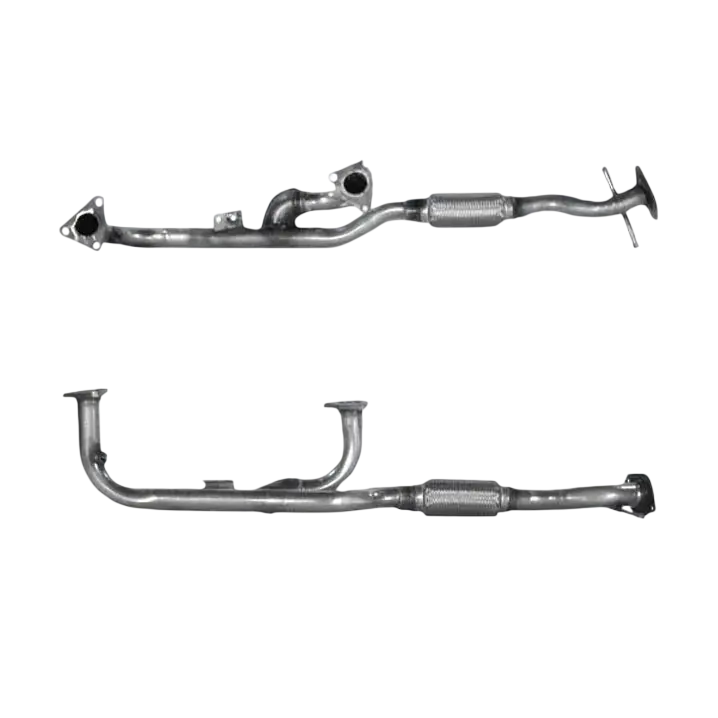 Auspuffrohr Abgasrohr Flexrohr Hosenrohr Abgaskrümmer Rohr bis EURO 2 E-Prüfzeichen für NISSAN QX 3L V6 VQ30DE-Motor u.a. BM CATALYSTS