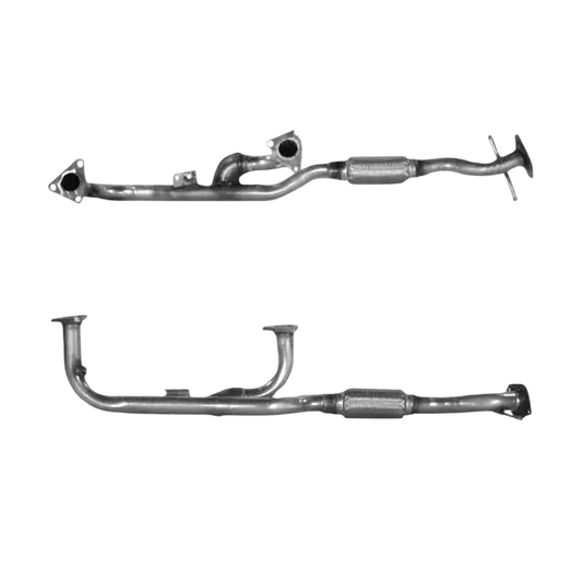 Auspuffrohr Abgasrohr Flexrohr Hosenrohr Abgaskrümmer Rohr bis EURO 2 E-Prüfzeichen für NISSAN QX 3L V6 VQ30DE-Motor u.a. BM CATALYSTS