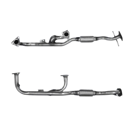 Auspuffrohr Abgasrohr Flexrohr Hosenrohr Abgaskrümmer Rohr bis EURO 2 E-Prüfzeichen für NISSAN QX 3L V6 VQ30DE-Motor u.a. BM CATALYSTS