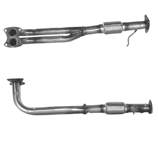 Auspuffrohr Abgasrohr Flexrohr Hosenrohr Abgaskrümmer Rohr bis EURO 2 E-Prüfzeichen für ROVER 214 1.4L Mk.2 16v MPi u.a. BM CATALYSTS