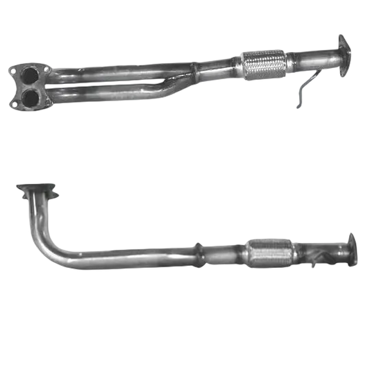 Auspuffrohr Abgasrohr Flexrohr Hosenrohr Abgaskrümmer Rohr bis EURO 2 E-Prüfzeichen für ROVER 214 1.4L Mk.2 16v MPi u.a. BM CATALYSTS