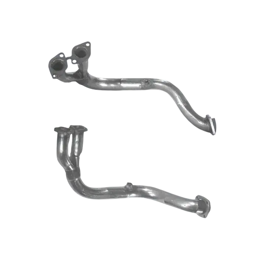 Auspuffrohr Abgasrohr Flexrohr Hosenrohr Abgaskrümmer Rohr bis EURO 2 E-Prüfzeichen für SAAB 900 2L 16v B202I Motor 4 Bolzen zum Kat u.a. BM CATALYSTS