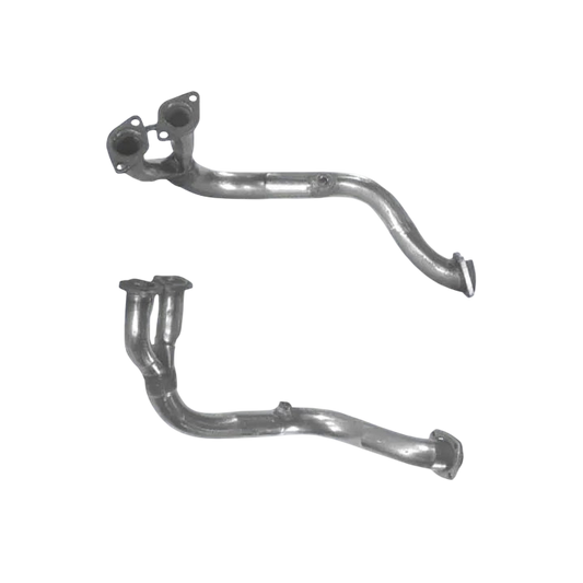 Auspuffrohr Abgasrohr Flexrohr Hosenrohr Abgaskrümmer Rohr bis EURO 2 E-Prüfzeichen für SAAB 900 2L 16v B202I Motor 4 Bolzen zum Kat u.a. BM CATALYSTS