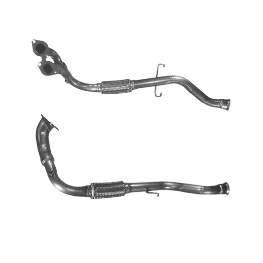 Auspuffrohr Abgasrohr Flexrohr Hosenrohr Abgaskrümmer Rohr bis EURO 2 E-Prüfzeichen für SAAB 900 2L 16v Schaltgetriebe B204I; B206I-Motoren u.a. BM CATALYSTS