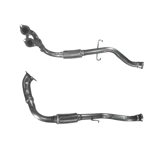 Auspuffrohr Abgasrohr Flexrohr Hosenrohr Abgaskrümmer Rohr bis EURO 2 E-Prüfzeichen für SAAB 900 2L 16v Schaltgetriebe B204I; B206I-Motoren u.a. BM CATALYSTS