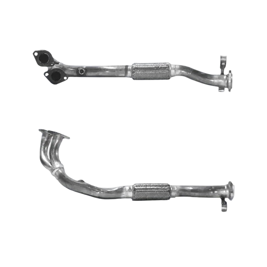 Auspuffrohr Abgasrohr Flexrohr Hosenrohr Abgaskrümmer Rohr bis EURO 2 E-Prüfzeichen für SAAB 9000 2L 16-V-B204I-Motor u.a. BM CATALYSTS