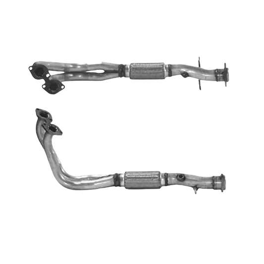 Auspuffrohr Abgasrohr Flexrohr Hosenrohr Abgaskrümmer Rohr bis EURO 2 E-Prüfzeichen für SAAB 9000 2L 16 V u.a. BM CATALYSTS
