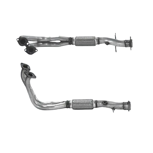 Auspuffrohr Abgasrohr Flexrohr Hosenrohr Abgaskrümmer Rohr bis EURO 2 E-Prüfzeichen für SAAB 9000 2L 16 V u.a. BM CATALYSTS
