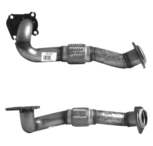 Auspuffrohr Abgasrohr Flexrohr Hosenrohr Abgaskrümmer Rohr bis EURO 2 E-Prüfzeichen für SEAT CÓRDOBA 1.9L TDi Limousine AHU; 1Z Motors u.a. BM CATALYSTS