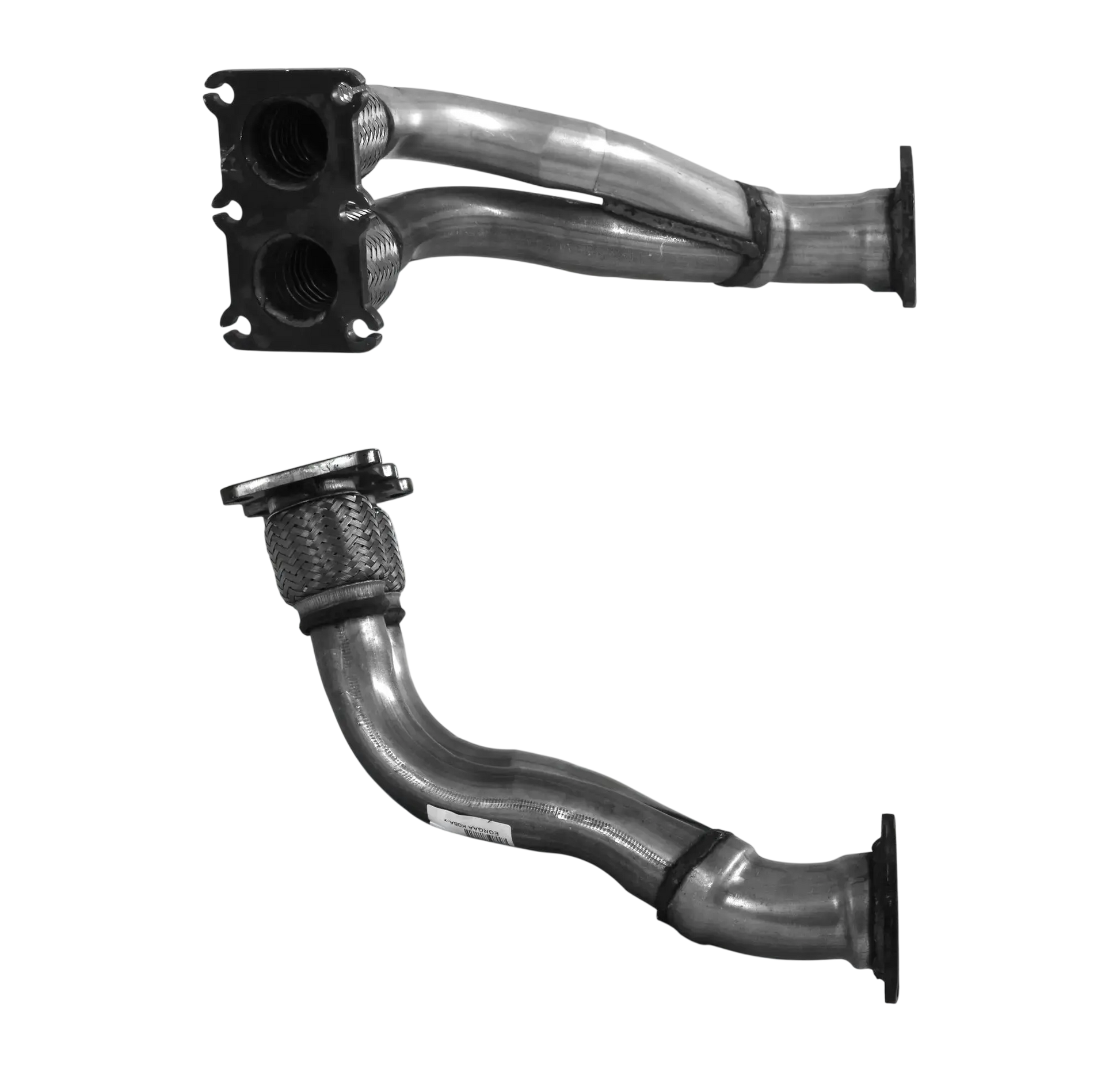Auspuffrohr Abgasrohr Flexrohr Hosenrohr Abgaskrümmer Rohr bis EURO 2 E-Prüfzeichen für SEAT IBIZA 2L 8v GTi AGG u.a. BM CATALYSTS