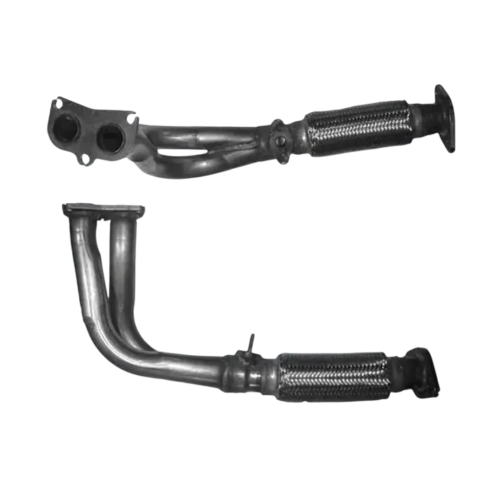 Auspuffrohr Abgasrohr Flexrohr Hosenrohr Abgaskrümmer Rohr bis EURO 2 E-Prüfzeichen für TOYOTA HIACE 2.4L 2RZ-E-Motor u.a. BM CATALYSTS