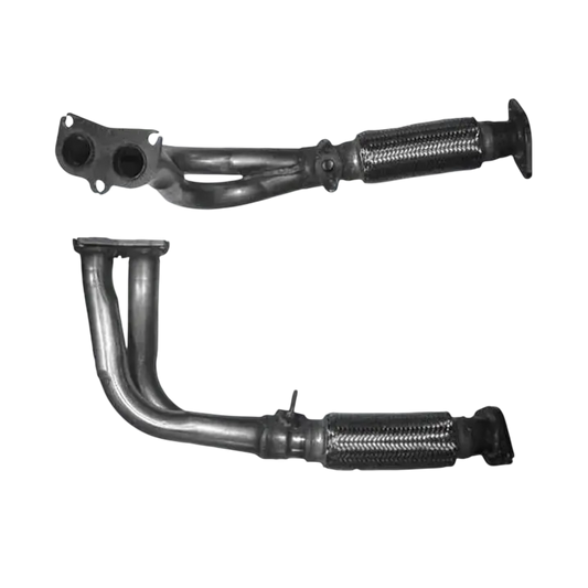 Auspuffrohr Abgasrohr Flexrohr Hosenrohr Abgaskrümmer Rohr bis EURO 2 E-Prüfzeichen für TOYOTA HIACE 2.4L 2RZ-E-Motor u.a. BM CATALYSTS