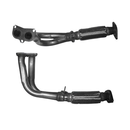 Auspuffrohr Abgasrohr Flexrohr Hosenrohr Abgaskrümmer Rohr bis EURO 2 E-Prüfzeichen für TOYOTA HIACE 2.4L 2RZ-E-Motor u.a. BM CATALYSTS