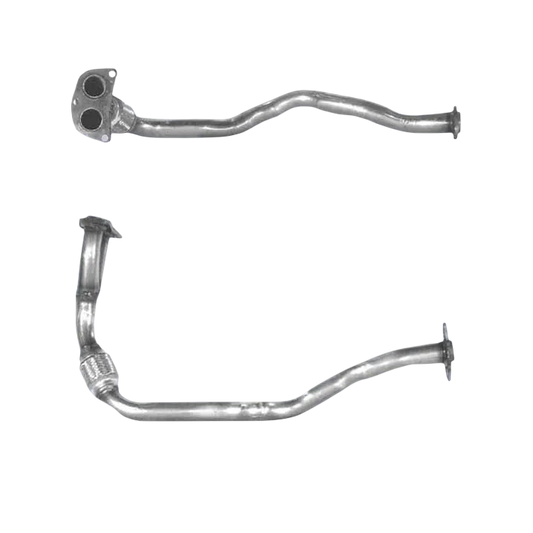 Auspuffrohr Abgasrohr Flexrohr Hosenrohr Abgaskrümmer Rohr bis EURO 2 E-Prüfzeichen für TOYOTA RAV4 2L 3SFE-Motor mit zwei vorderen Rohren u.a. BM CATALYSTS