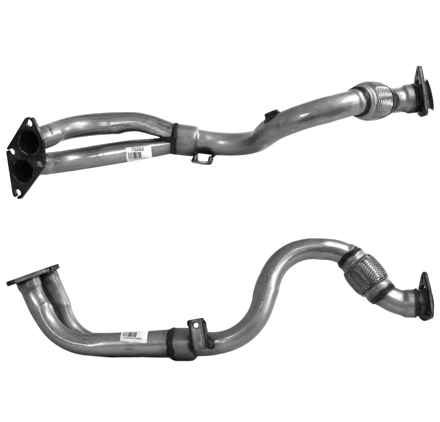 Auspuffrohr Abgasrohr Flexrohr Hosenrohr Abgaskrümmer Rohr bis EURO 2 E-Prüfzeichen für VOLKSWAGEN GOLF 1.6L Mk.3 AEE- und AEA-Motoren u.a. BM CATALYSTS