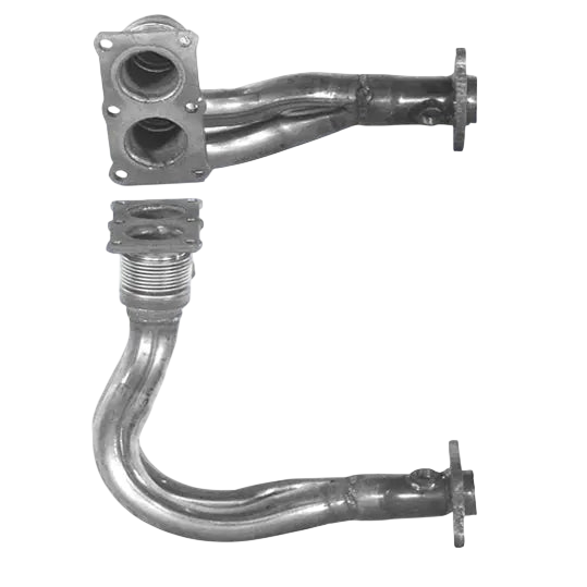 Auspuffrohr Abgasrohr Flexrohr Hosenrohr Abgaskrümmer Rohr bis EURO 2 E-Prüfzeichen für VOLVO 480 2L B20F Motor u.a. BM CATALYSTS