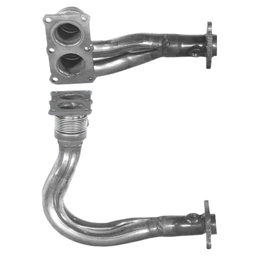 Auspuffrohr Abgasrohr Flexrohr Hosenrohr Abgaskrümmer Rohr bis EURO 2 E-Prüfzeichen für VOLVO 480 2L B20F Motor u.a. BM CATALYSTS