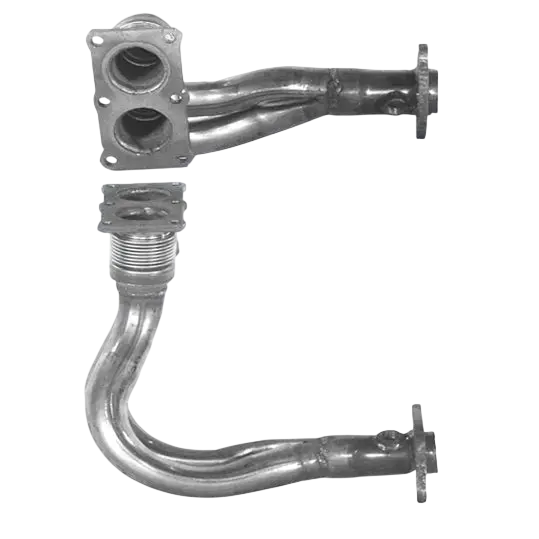 Auspuffrohr Abgasrohr Flexrohr Hosenrohr Abgaskrümmer Rohr bis EURO 2 E-Prüfzeichen für VOLVO 480 2L B20F Motor u.a. BM CATALYSTS