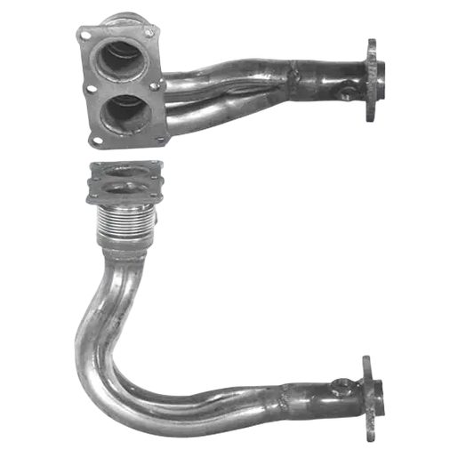 Auspuffrohr Abgasrohr Flexrohr Hosenrohr Abgaskrümmer Rohr bis EURO 2 E-Prüfzeichen für VOLVO 480 2L B20F Motor u.a. BM CATALYSTS
