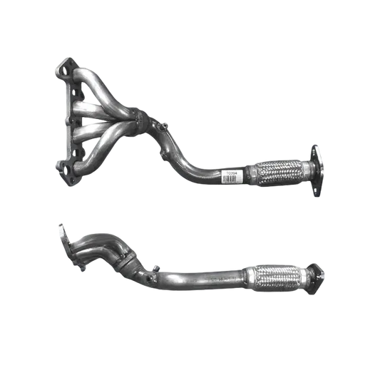 Auspuffrohr Abgasrohr Flexrohr Hosenrohr Abgaskrümmer Rohr bis EURO 2 oder 3 E-Prüfzeichen für FORD FOCUS 1.6L Mk.1 16v 4-Zweig f/Rohr u.a. BM CATALYSTS