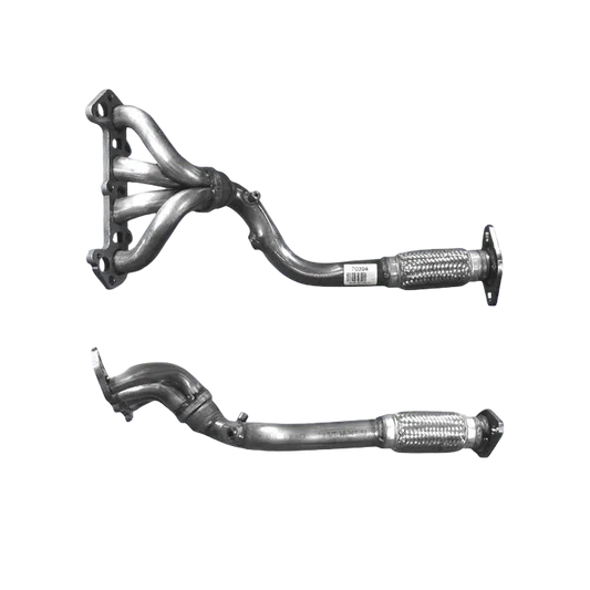 Auspuffrohr Abgasrohr Flexrohr Hosenrohr Abgaskrümmer Rohr bis EURO 2 oder 3 E-Prüfzeichen für FORD FOCUS 1.6L Mk.1 16v 4-Zweig f/Rohr u.a. BM CATALYSTS