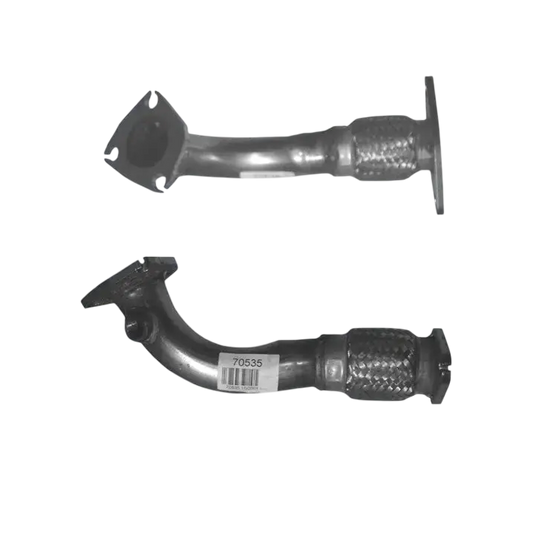 Auspuffrohr Abgasrohr Flexrohr Hosenrohr Abgaskrümmer Rohr bis EURO 3 E-Prüfzeichen für KIA SHUMA 1.8L 113 PS starker T8-Motor u.a. BM CATALYSTS