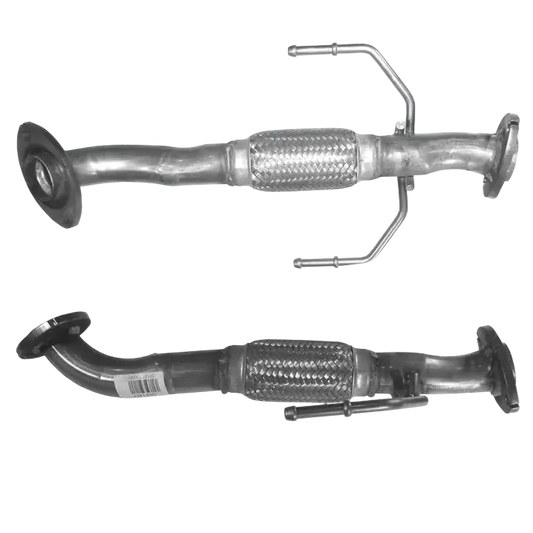 Auspuffrohr Abgasrohr Flexrohr Hosenrohr Abgaskrümmer Rohr bis EURO 3 E-Prüfzeichen für MAZDA 323F 2L Turbodiesel c/p zwischen Kats u.a. BM CATALYSTS