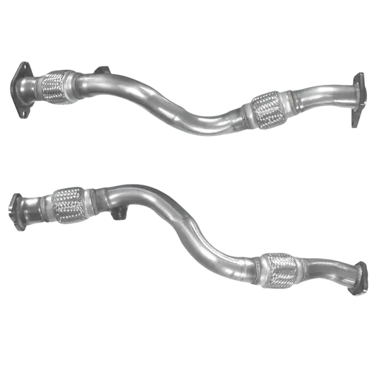 Auspuffrohr Abgasrohr Flexrohr Hosenrohr Abgaskrümmer Rohr bis EURO 3 oder 4 E-Prüfzeichen für NISSAN X-TRAIL 2.2L dCi Turbo Diesel YD22DDTi... BM CATALYSTS