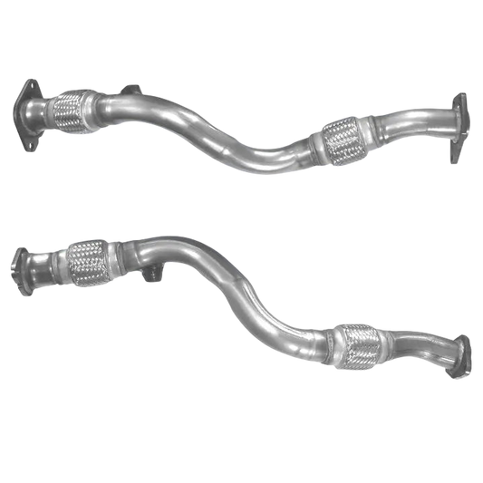 Auspuffrohr Abgasrohr Flexrohr Hosenrohr Abgaskrümmer Rohr bis EURO 3 oder 4 E-Prüfzeichen für NISSAN X-TRAIL 2.2L dCi Turbo Diesel YD22DDTi... BM CATALYSTS