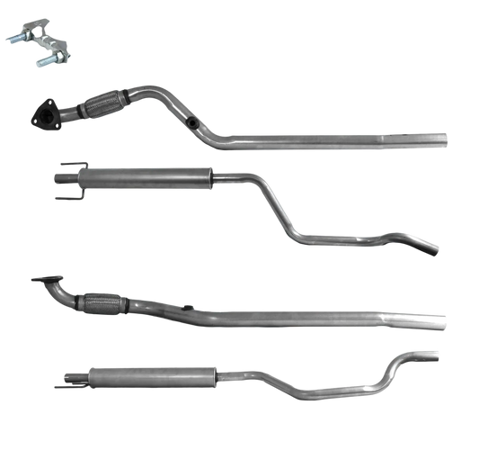 Auspuffrohr Abgasrohr Flexrohr Hosenrohr Abgaskrümmer Rohr bis EURO 3 oder 4 E-Prüfzeichen für OPEL MERIVA A 1.6L 8-V-Z16SE-Motor u.a. BM CATALYSTS