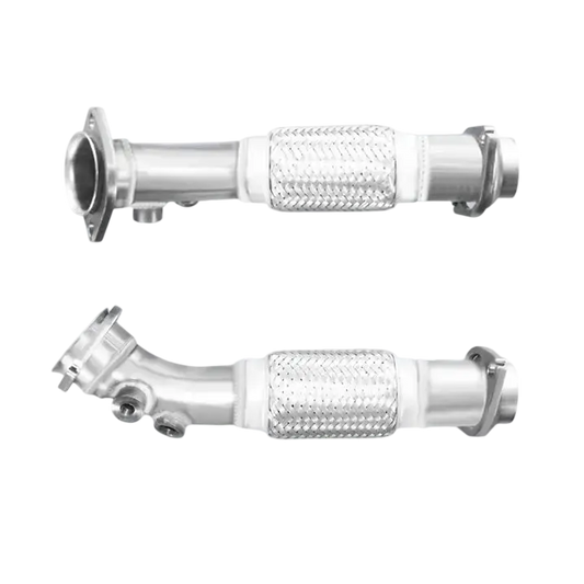Auspuffrohr Abgasrohr Flexrohr Hosenrohr Abgaskrümmer Rohr bis EURO 4 E-Prüfzeichen für BMW X5 3L E53 M57D30 306D2 Motor; DPF; LHD u.a. BM CATALYSTS