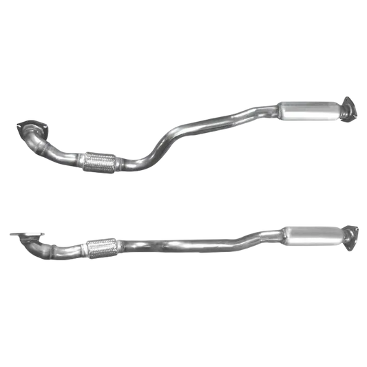 Auspuffrohr Abgasrohr Flexrohr Hosenrohr Abgaskrümmer Rohr bis EURO 4 E-Prüfzeichen für CHEVROLET LACETTI 1.6L F16D3 Motor u.a. BM CATALYSTS